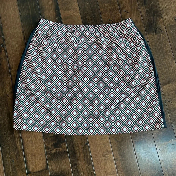 Tail golf skort Mini skirt Under shorts Size L Tennis Athletic Stretch Geometric - Picture 2 of 11